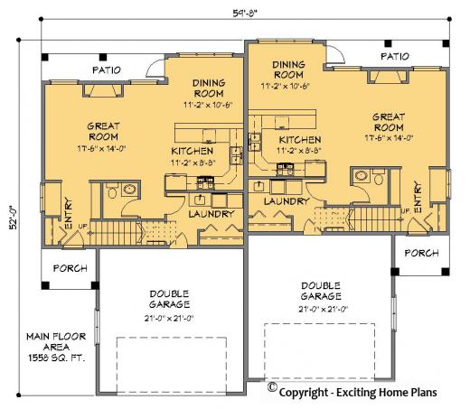 Modern House, Garage & Dream Cottage Blueprints by Exciting Home Plans