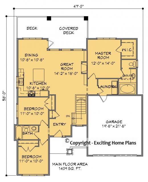 Modern House, Garage & Dream Cottage Blueprints by Exciting Home Plans